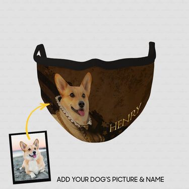 Personalized Dog Gift Idea - Royal Dog's Portrait 58 For Dog Lovers - Cloth Mask